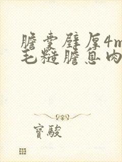 胆囊壁厚4mm毛糙胆息肉