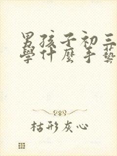 男孩子初三毕业学什么手艺好