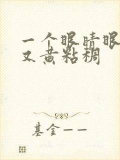 一个眼睛眼屎多又黄粘稠