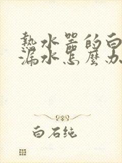 热水器的白管子漏水怎么办