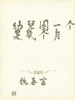 幼儿园一个学期是几个月