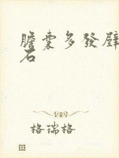 胆囊多发壁间结石