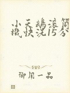 小天鹅滚筒洗衣机快洗15分钟不脱水