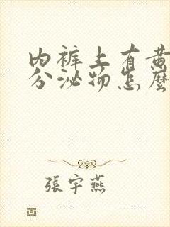 内裤上有黄色的分泌物怎么回事