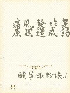 痛风发作是什么原因造成的