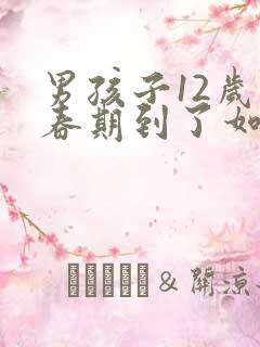 男孩子12岁青春期到了如何教导