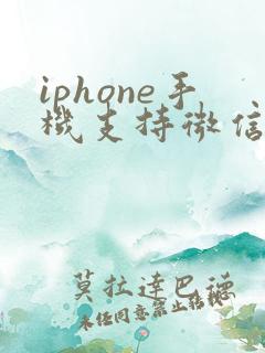 iphone手机支持微信双开吗