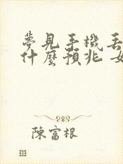 梦见手机丢了是什么预兆 女性