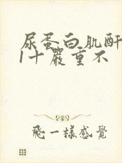 尿蛋白肌酐比值1十严重不