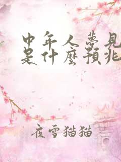 中年人梦见死人是什么预兆