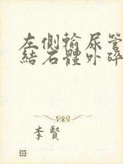 左侧输尿管上段结石体外碎石多少钱