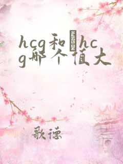 hcg和βhcg哪个值大