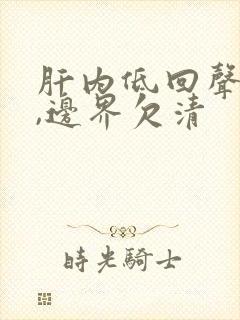 肝内低回声结节,边界欠清