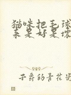 猫咪把毛球吐出来是好是坏