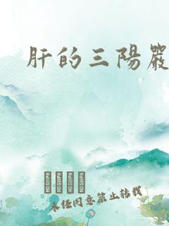 肝的三阳严重吗