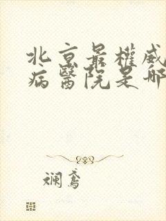 北京最权威的肾病医院是哪一个