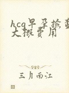 hcg早孕检查大概费用