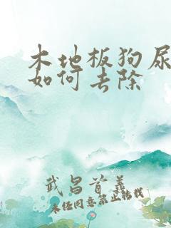 木地板狗尿味道如何去除