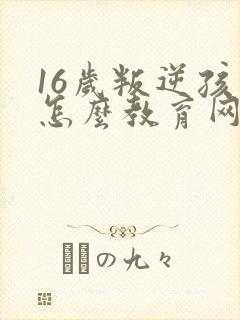 16岁叛逆孩子怎么教育网