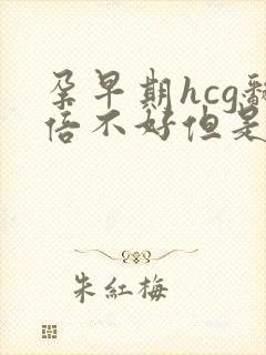 孕早期hcg翻倍不好但是在涨