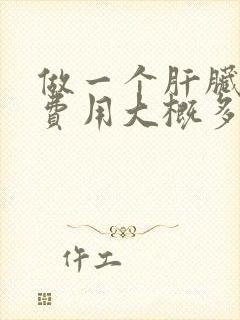 做一个肝脏手术费用大概多少