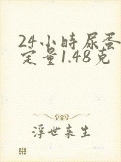 24小时尿蛋白定量1.48克