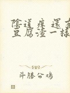 阴道痒 还有像豆腐渣一样白色