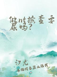 做nt检查要憋尿吗?