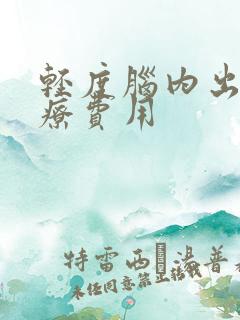 轻度脑内出血治疗费用