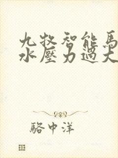 九牧智能马桶冲水压力过大怎么办