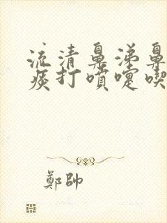 流清鼻涕鼻塞有痰打喷嚏吃什么药