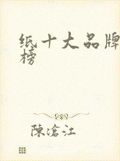 纸十大品牌排行榜