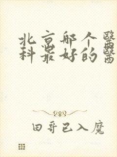 北京哪个医院肾科最好的医院好