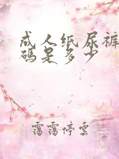 成人纸尿裤最小码是多少