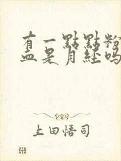 有一点点粉色的血是月经吗