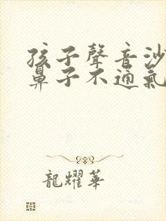 孩子声音沙哑,鼻子不通气,怎么办?