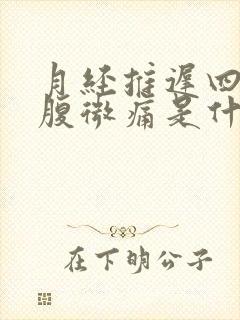 月经推迟四天小腹微痛是什么原因