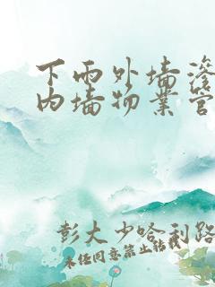 下雨外墙渗水到内墙物业管不管