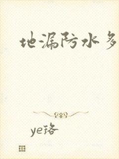 地漏防水多少钱