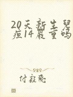 20天新生儿黄疸14严重吗