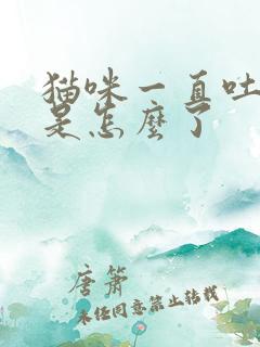 猫咪一直吐黄水是怎么了