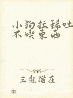 小狗拉稀吐黄水不吃东西