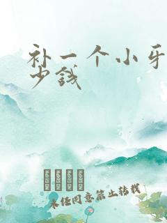 补一个小牙洞多少钱