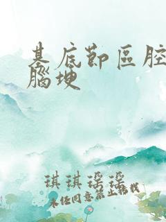 基底节区腔隙性脑埂