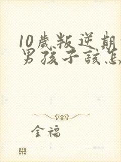 10岁叛逆期的男孩子该怎样去沟通教育