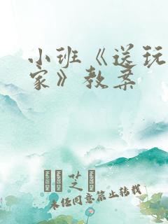 小班《送玩具回家》教案