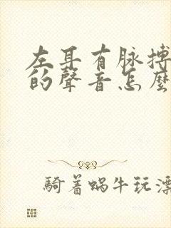 左耳有脉搏跳动的声音怎么回事