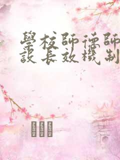 学校师德师风建设长效机制