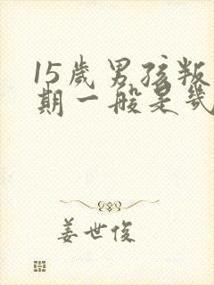 15岁男孩叛逆期一般是几年