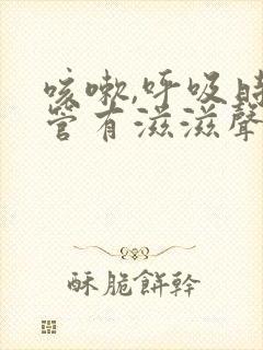 咳嗽,呼吸时气管有滋滋声音